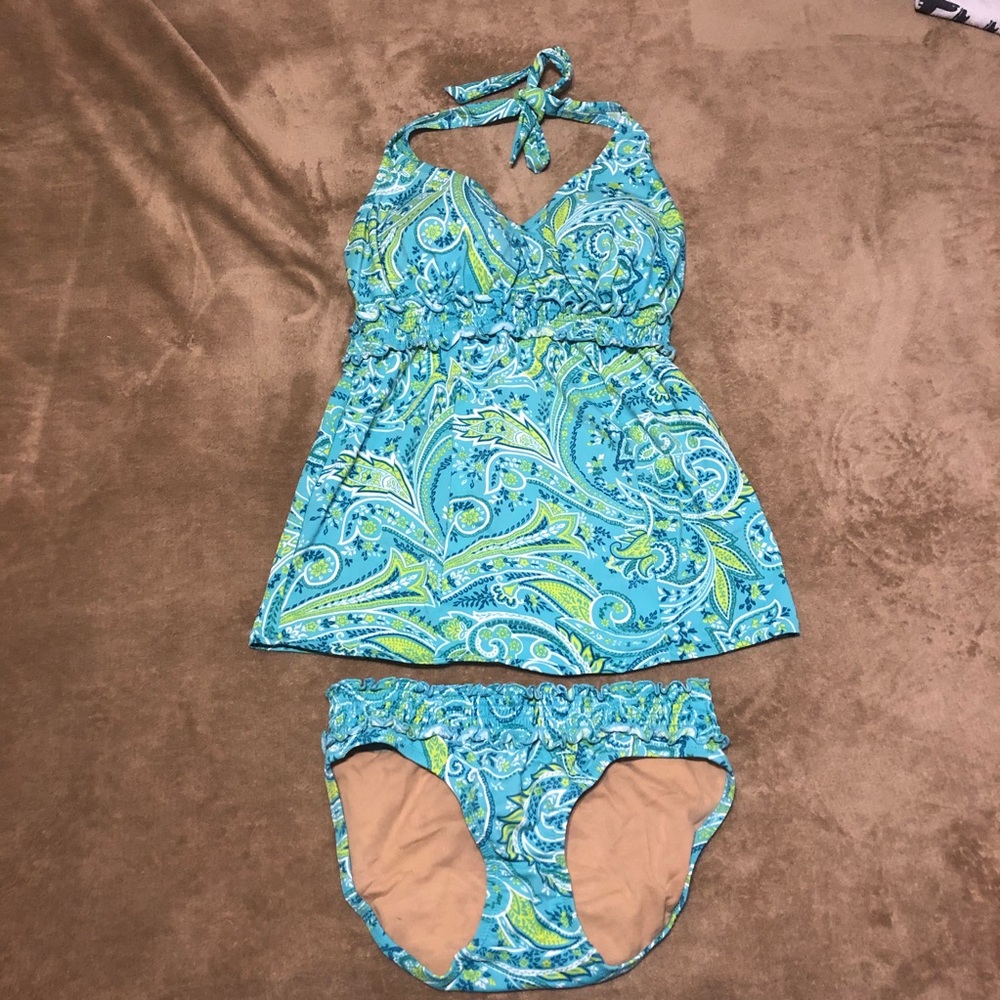 A Pea in the Pod Maternity Tankini Swimsuit Small
